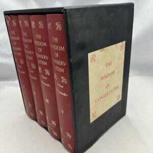 The Wisdom of Conservatism 4 Vol Set in Slipcase VG HC 1971